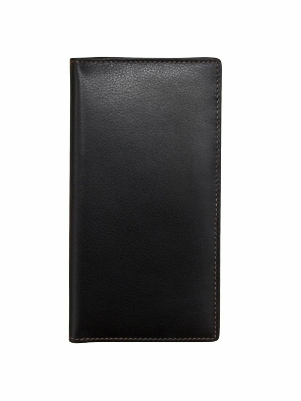 DJNY RFID-Blocking Checkbook Cover - Black/Toffee